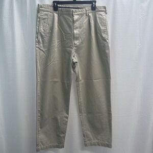 Polo‎ Ralph Lauren Khaki Chino Pleat Beige Andrew Pant Preppy Country Club 38x30